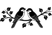 Birds on Branch Vector Collection, an Illustration by Designer_Momina (Thumbnail 9 of 21)