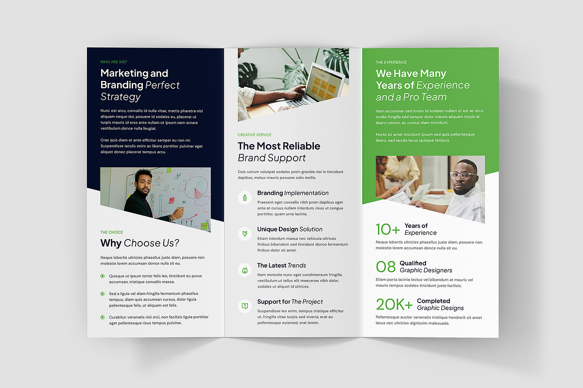 Web Studio Brochure Tri-Fold Design, a Brochure Template by artbart (Photo 4 of 9)