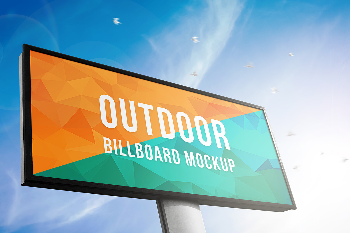 Outdoor Billboard Mockup, an Advertising Mockup by CREATIVE DUDE (Photo 3 of 4)