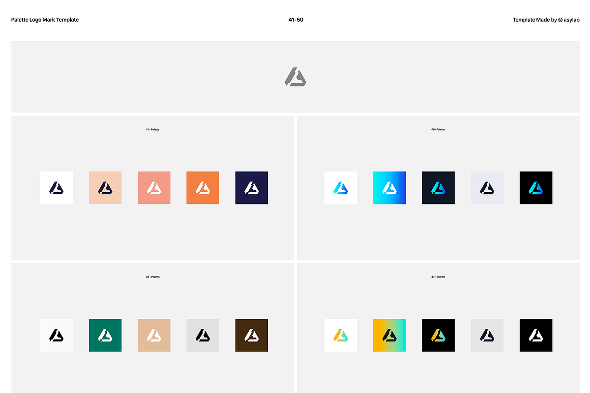 50 Palette Color Logo Mockup - PSD, a Product Mockup by Asylab (Photo 44 of 47)