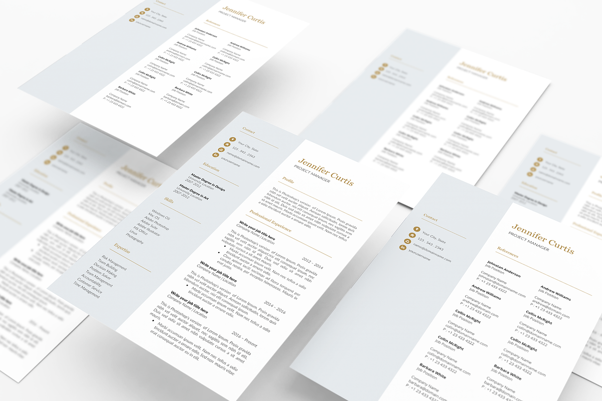 Clean Resume Template, a Resume Template by GraphicFlava (Photo 8 of 8)