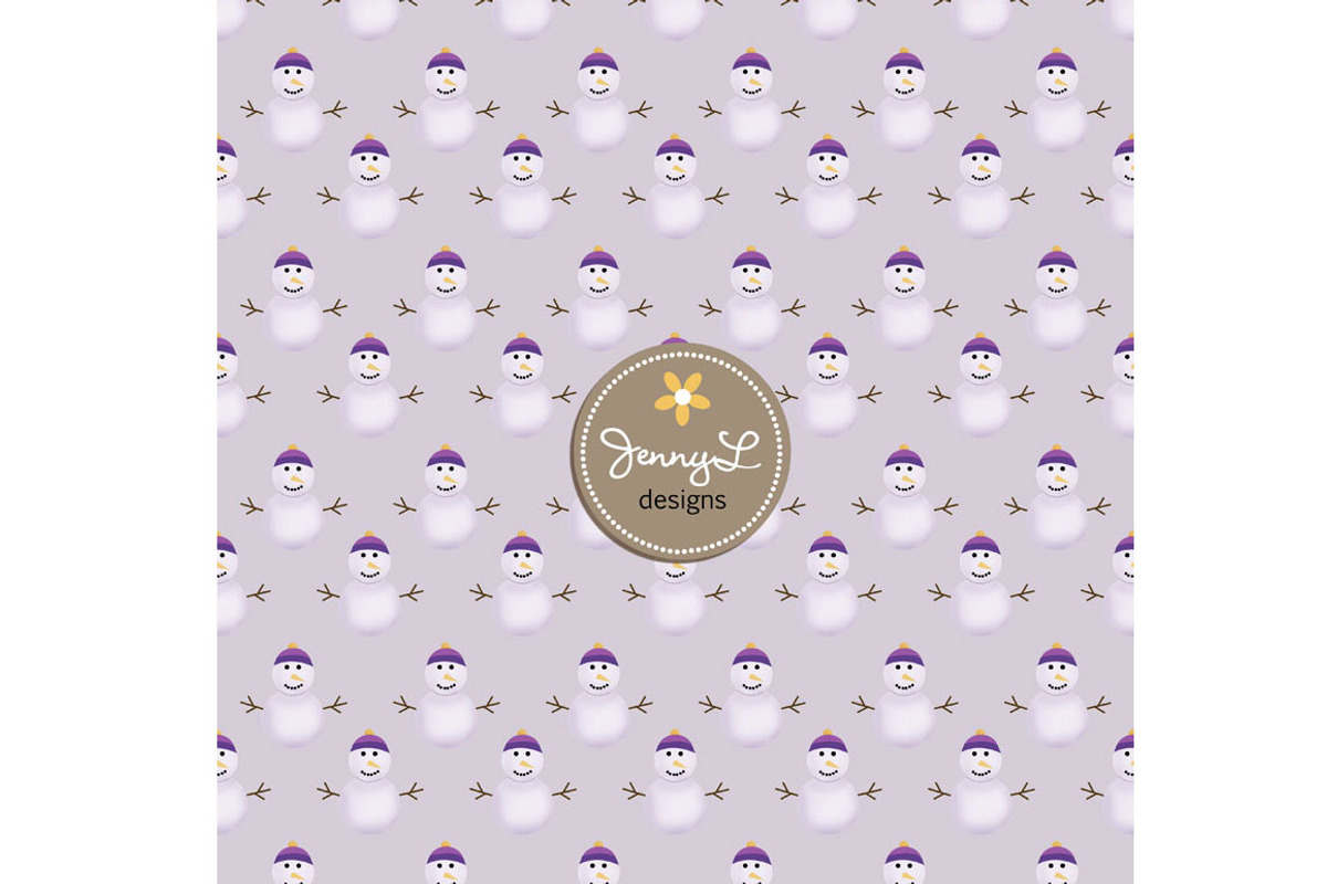 Snow Digital Papers, a Pattern Graphic by JennyL Designs (Photo 3 of 4)