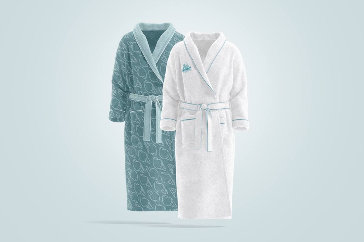 Hotel Bathrobe Mockup, an Apparel Mockup by rebrandy (Photo 6 of 11)