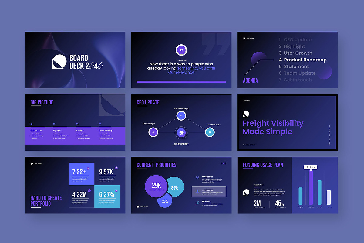 Board Pitch Deck Presentation, a Presentation Template by KreateTribe (Photo 3 of 5)