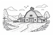 Rustic Farmhouse Vintage Set, an Illustration by BIPLOB EXPERT (Thumbnail 2 of 7)