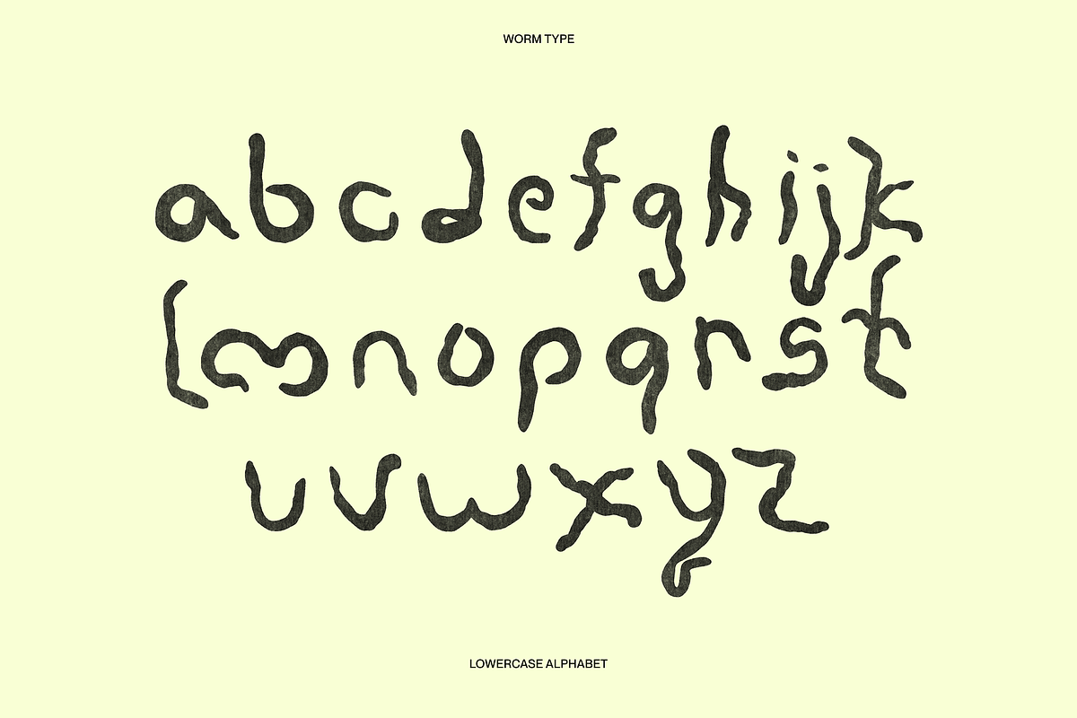 Worm Type, a Handwritten Font by Weird Friends (Photo 2 of 7)
