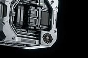 FUTURISTIC TECH LABEL STICKER PACK, an Object Graphic by BonkiStudio (Thumbnail 8 of 9)