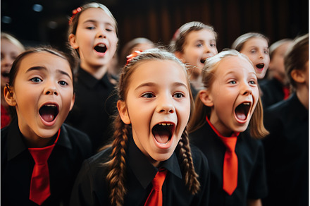 Talented School choir group children, a School & Education Photo by Ylivdesign