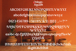 Orange Squash Pro - Vintage Serif