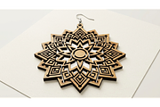 Mandala Earring Vector, an Object Graphic by hafijul (Thumbnail 3 of 11)