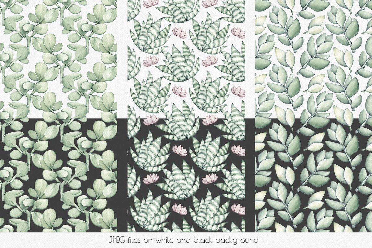 Watercolor ClipArt Green Plants, an Illustration by SirenaArt (Photo 12 of 20)