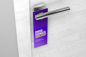 Door Hanger Mockup Set