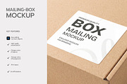 Mailing Box Packaging Mockup, an Advertising Mockup by graphypix (Thumbnail 2 of 4)