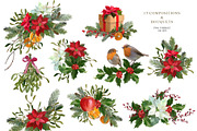 Magic of Christmas holiday clipart, a Seasonal Illustration by Vasmila (Thumbnail 3 of 16)