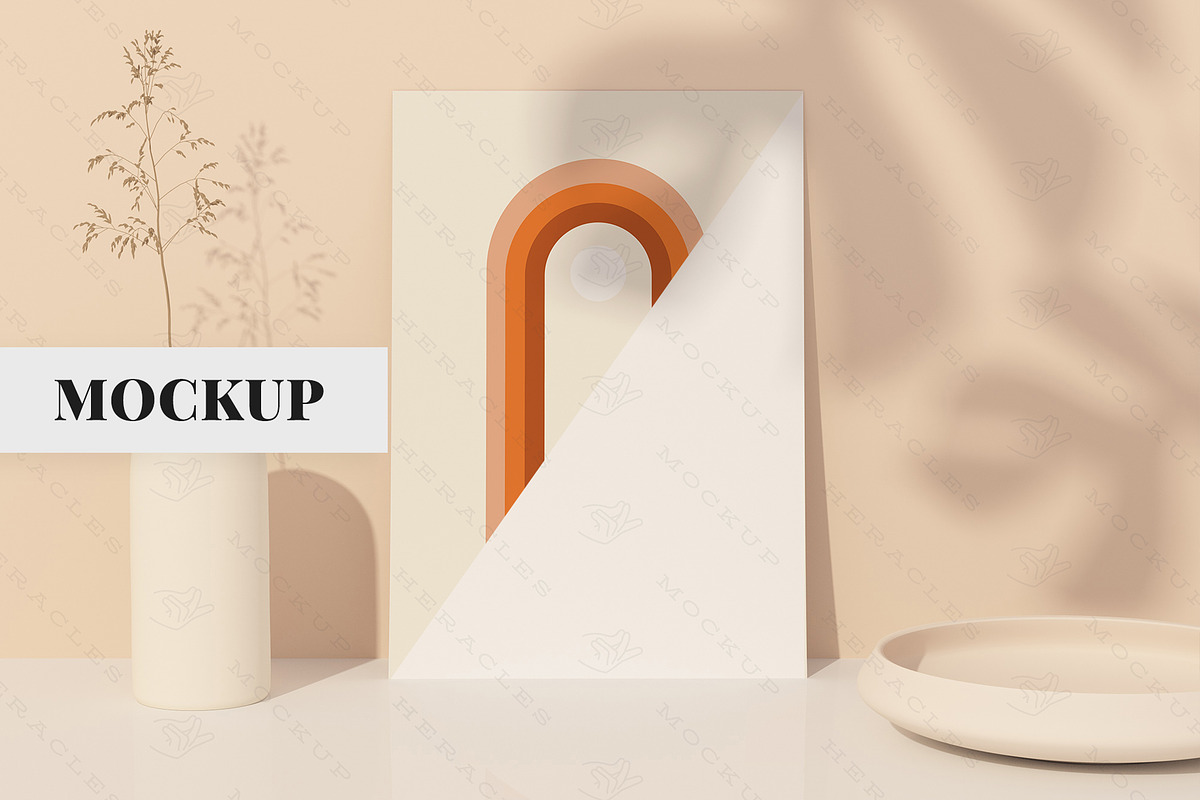 A4 Paper Mockup With Shadows, a Print Template by HeraclesVisuals (Photo 1 of 2)