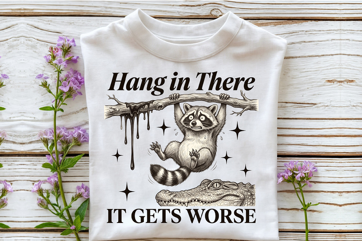 Funny Raccoon PNG Sublimation Bundle, an Object Illustration by Sublimation Artist (Photo 18 of 23)