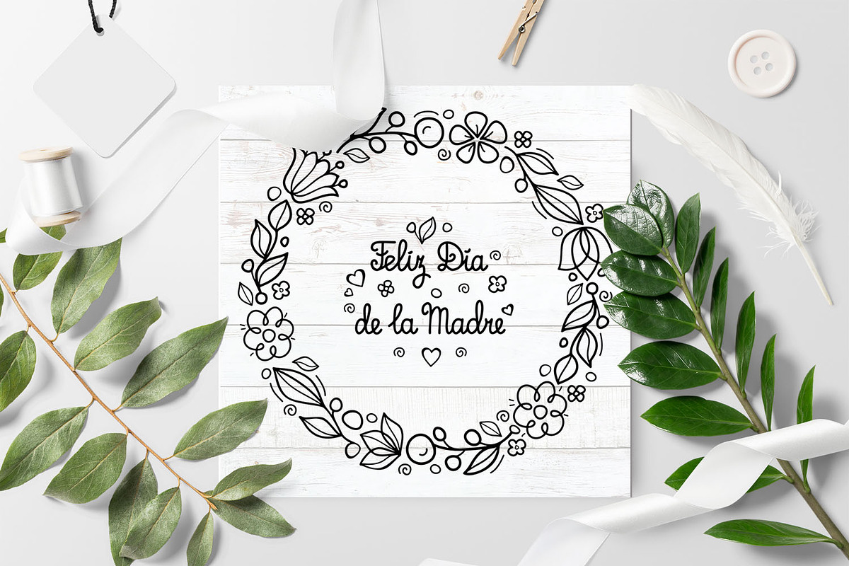 svg Mother's day card in Spain, an Object Graphic by Zoya Miller (Photo 9 of 10)