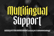 Nightwoe - Modern Blackletter, a Blackletter Font by Novitype (Thumbnail 12 of 13)