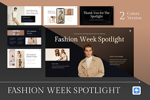 Fashion Week Spotlight Keynote, a Presentation Template by Antstheme