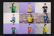 111 Kids T-Shirt Mock-Up Set, a Shirt Mockup by Freeman Studio (Thumbnail 16 of 24)