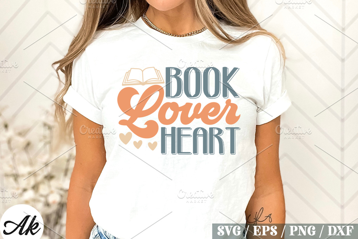 Book Lover Retro SVG Bundle ,Book, a Graphic by akazaddesign (Photo 6 of 13)