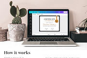Certificate of Completion CANVA C003, a Marketing Template by Draca Design Co (Thumbnail 4 of 4)