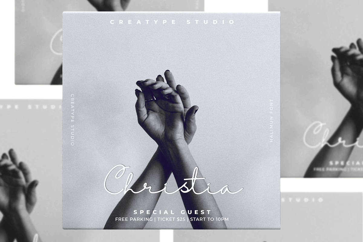 Halimun Script Style, a Script Font by Creatype Studio (Photo 10 of 11)