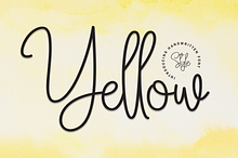 Yellow | Script Font
