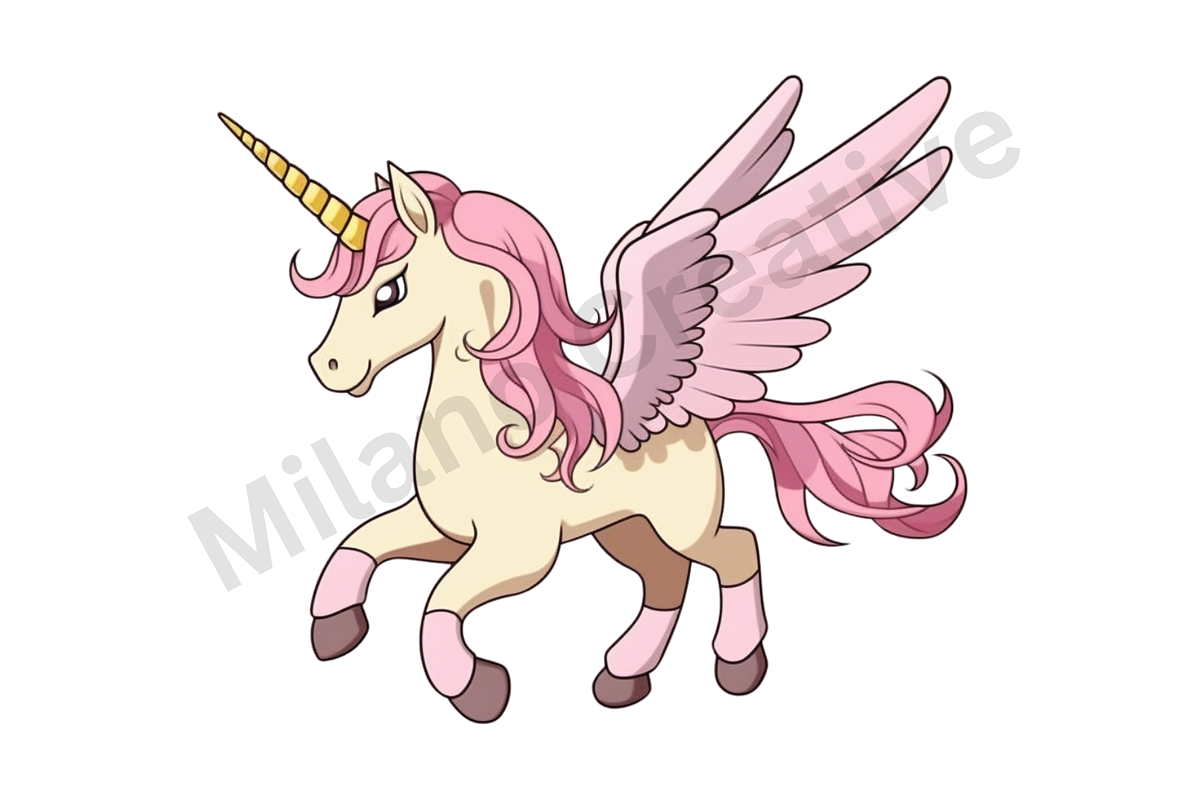 Unicorn Clipart, a Graphic by Milano Creative (Photo 3 of 5)