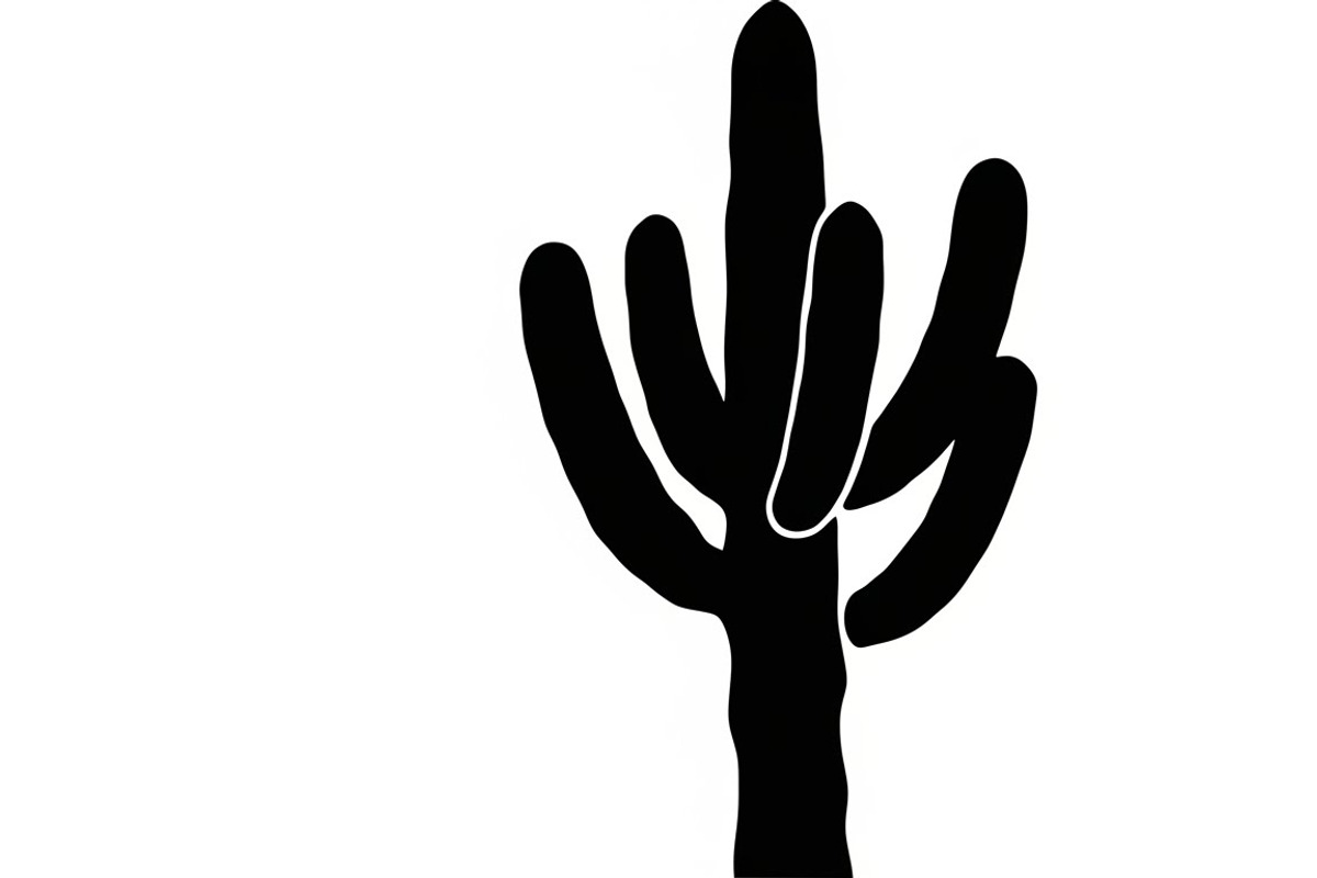 collection desert cactus silhouettes, an Illustration by Amazin_art (Photo 23 of 33)