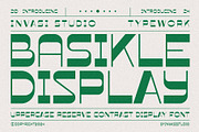 Basikle - Retro Reverse Contrast, a Sans Serif Font by Invasi Studio (Thumbnail 1 of 11)