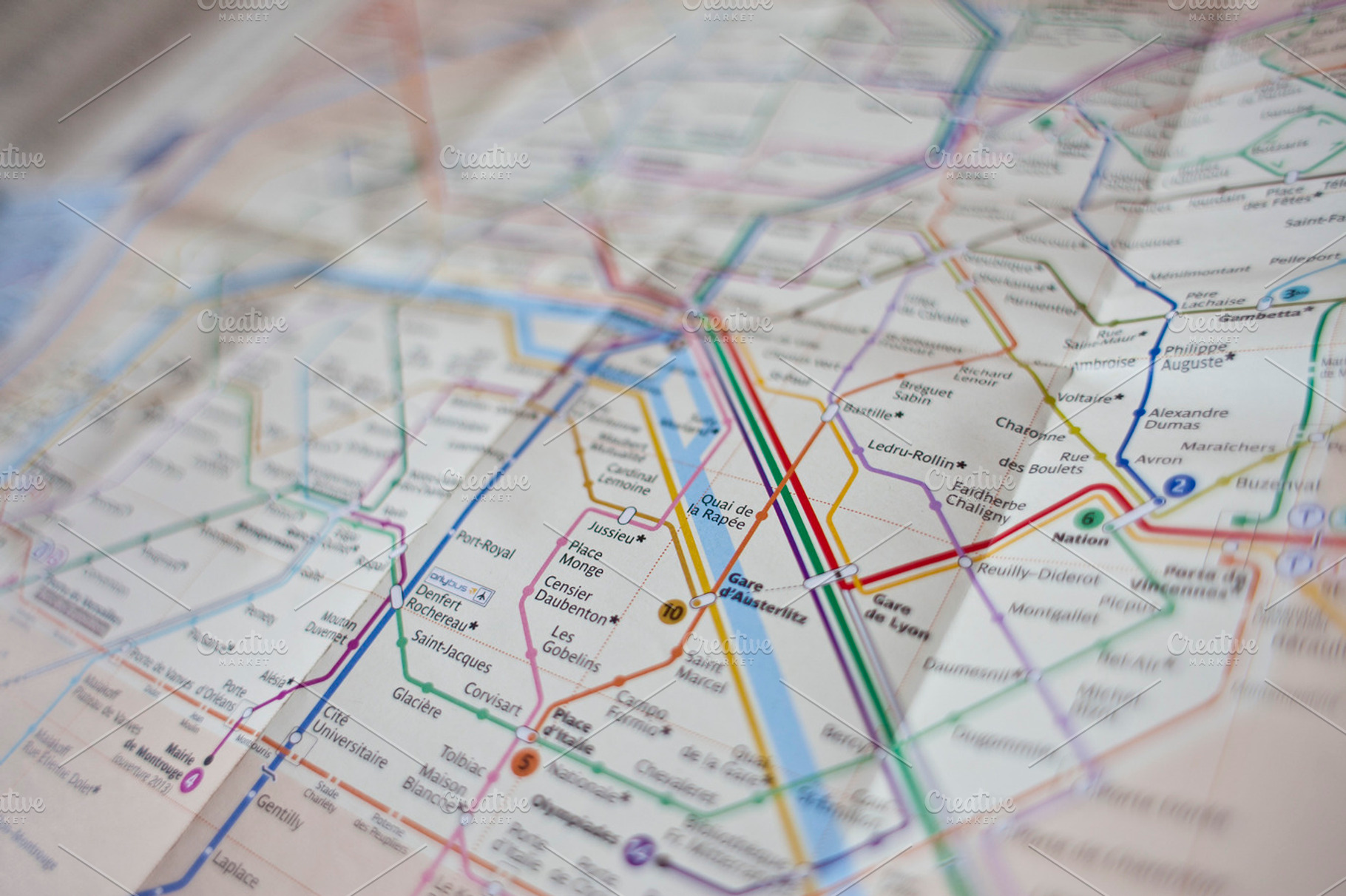 Map close up, a Transportation Photo by BonVoyage