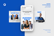 Modern Business Podcast Instagram, a Social Media Template by peterdraw (Thumbnail 1 of 10)