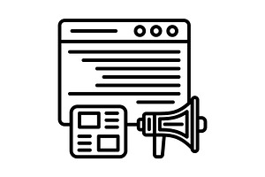 Blog Line Icon