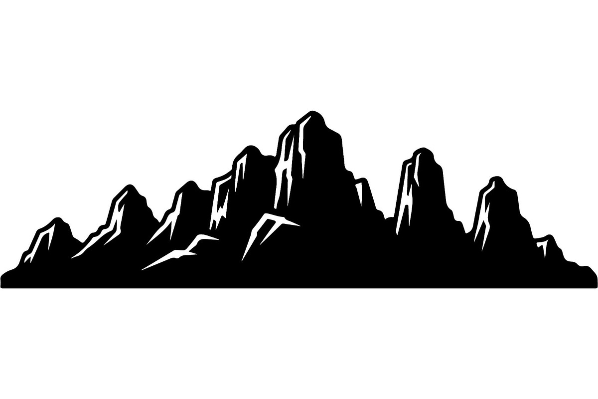 Mountain Range Silhouette, an Object Graphic by Designer_Momina (Photo 3 of 20)