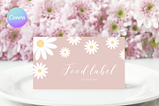 Boho Daisy Food Label Template, an Invitation Template by Digital_Mind (Thumbnail 1 of 6)