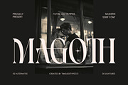 Magoth Modern Serif Display Font, a Serif Font by timelesstype.co (Thumbnail 1 of 20)