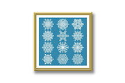 Snowflakes icon collection, an Outline Icon by RODINA (Thumbnail 3 of 3)