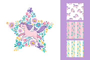 Flowers and Unicorns Patterns, a Pattern Graphic by Nataliia Toporovska (Thumbnail 11 of 12)