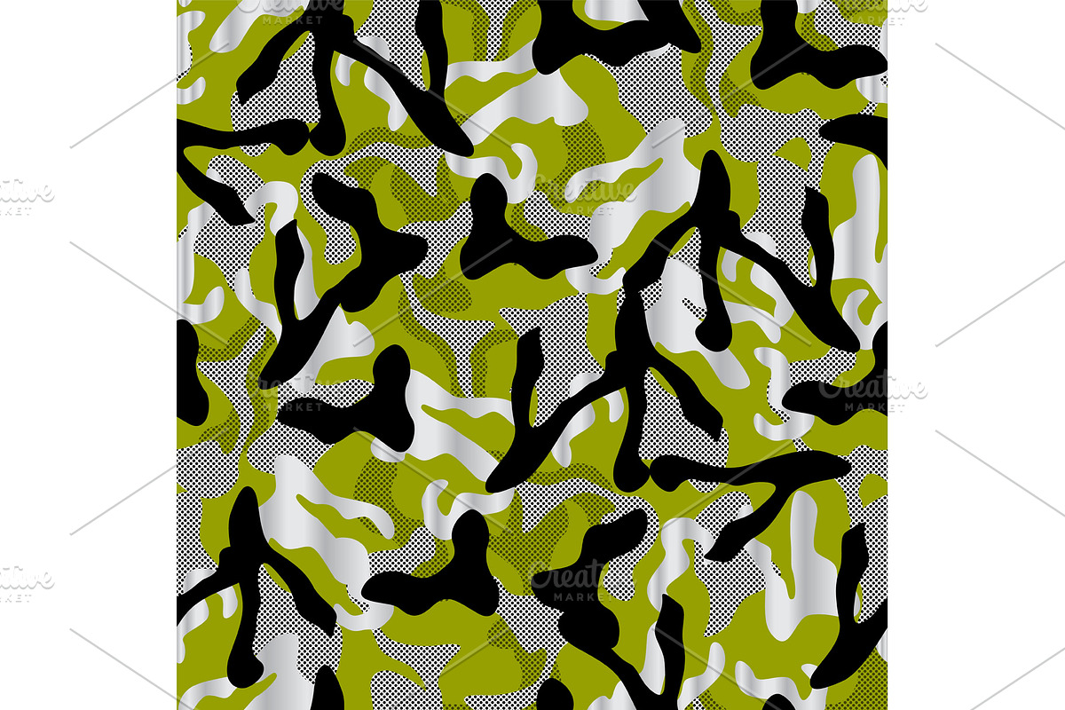 Camouflage netting. Seamless vector, a Pattern Graphic by Rommeo79 (Photo 5 of 5)