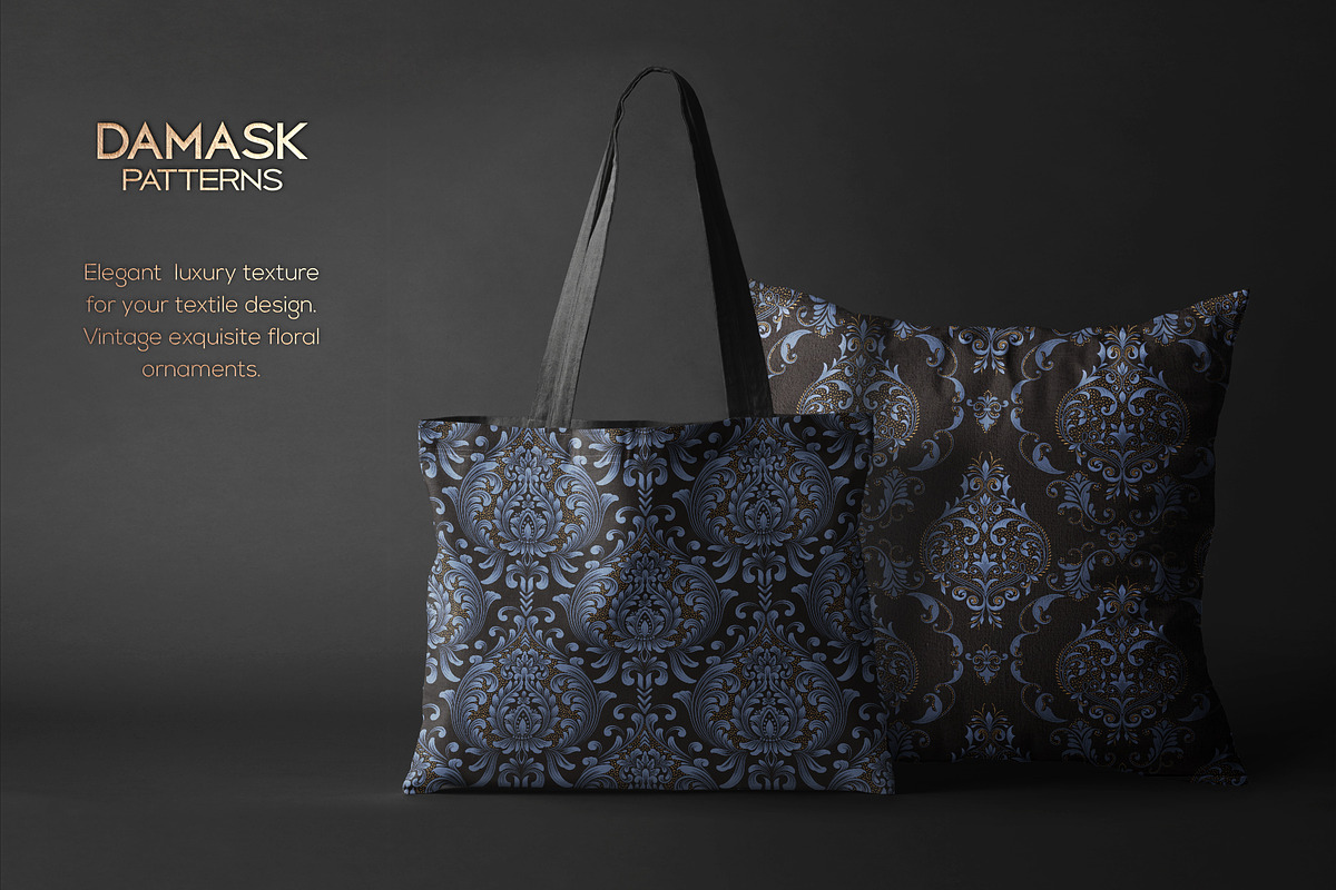 Vintage Damask patterns #1, a Pattern Graphic by GarryKillian (Photo 3 of 9)