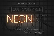 Neon alphabet kit, an Object Graphic by MiksKS (Thumbnail 1 of 11)