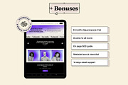 Squarespace website template, a Squarespace Template by Ciel Lumiere (Thumbnail 5 of 11)