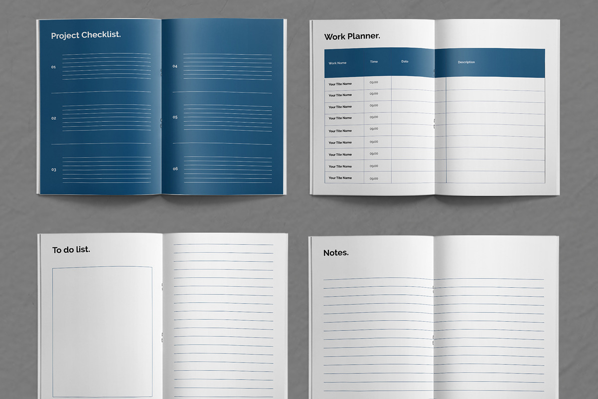 Business Workbook Planner Layout, a Stationery Template by ContestDesign (Photo 3 of 3)
