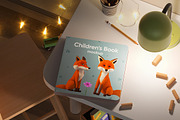 Square Book Mockup, a Books & Magazine Mockup by WebAndCat (Thumbnail 9 of 13)