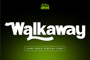 Walkaway - Sans Serif Display Font, a Sans Serif Font by Rishsketch (Thumbnail 1 of 16)