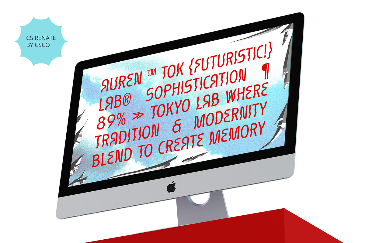 CS Renate – Trippy Font, a Sans Serif Font by Craft Supply Co. (Photo 5 of 8)