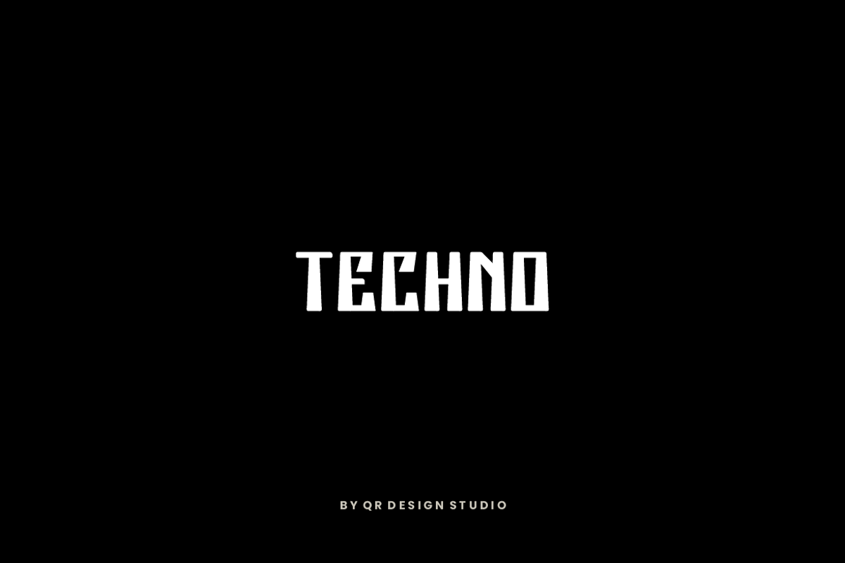 Zatecs - Futuristic & Tech Font, a Sans Serif Font by QR Design Studio (Photo 2 of 7)