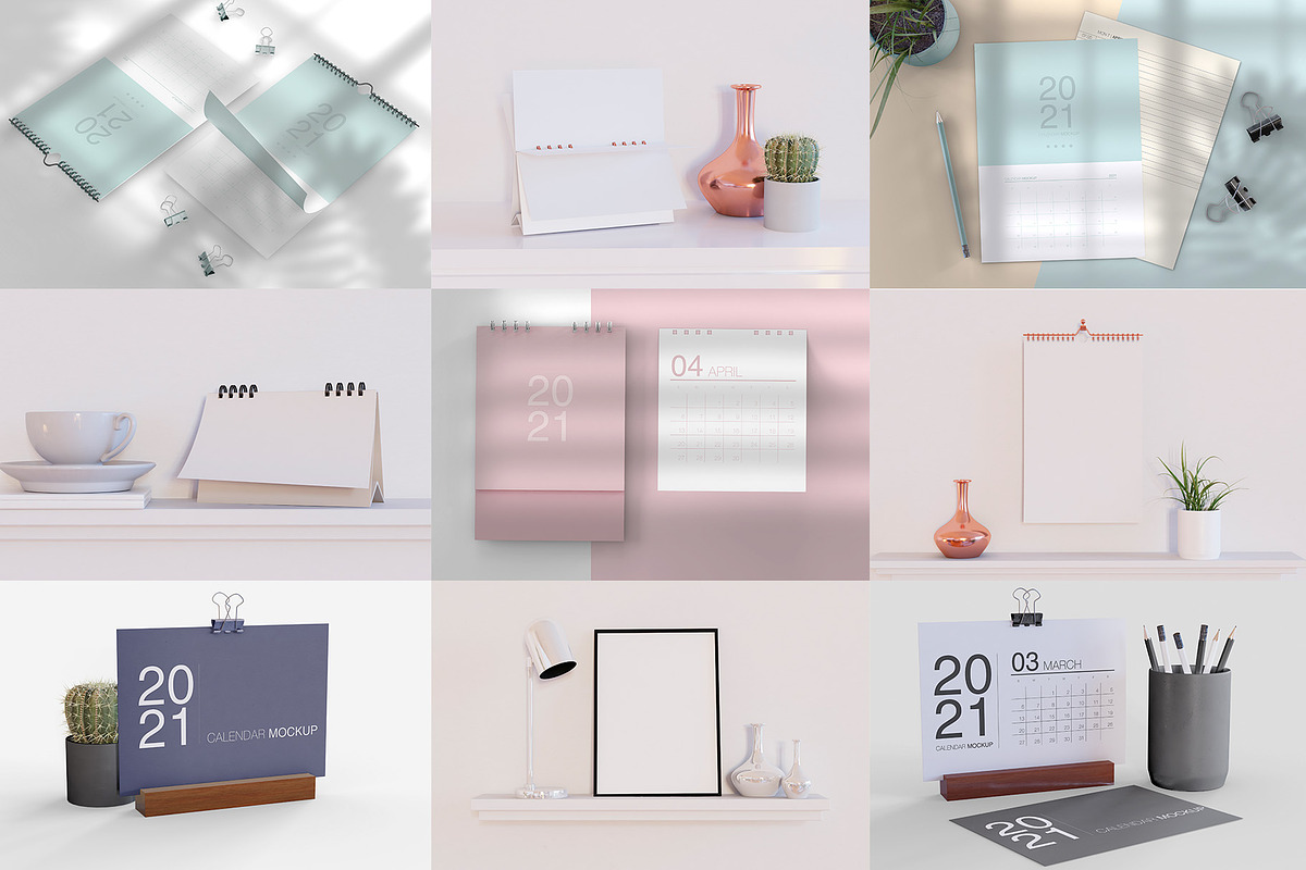 Calendar Mockup, a Product Mockup by Mego-studio (Photo 4 of 5)