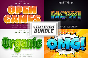 Font Text Effect 3d Editable Vol 21